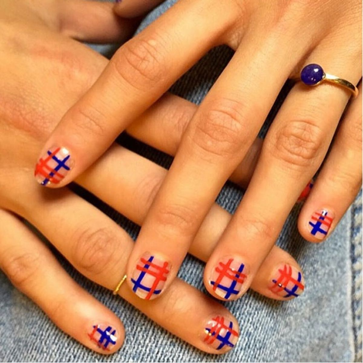 10 Plaid Nail Art Designs Perfect for PSL Selfies